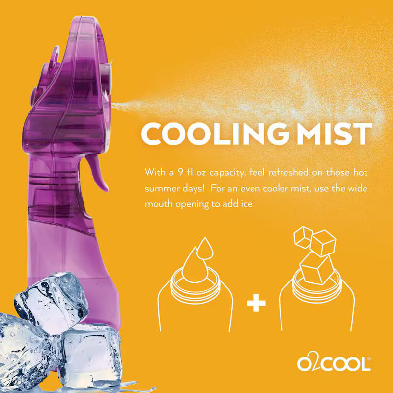 3 in. Water Misting Personal Fan in Purple O21595