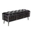 Black Storage Bench E479