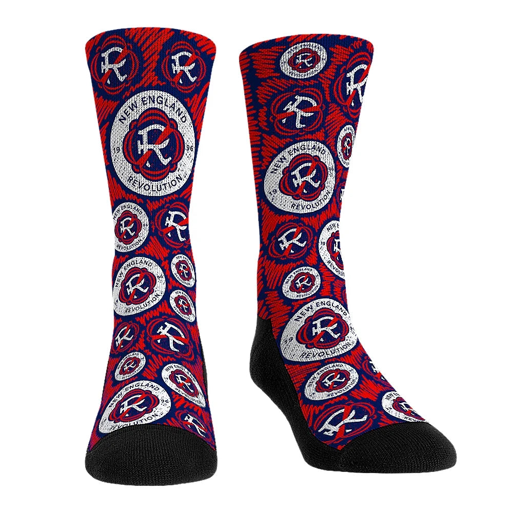New England Revolution Three-Pack Crew Socks Set X8151