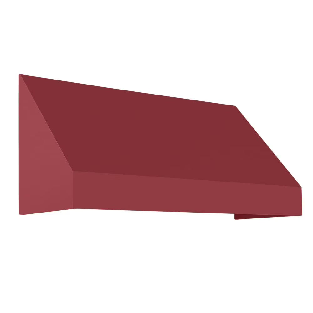 Burgundy Acrylic Fabric Fixed Awning V736