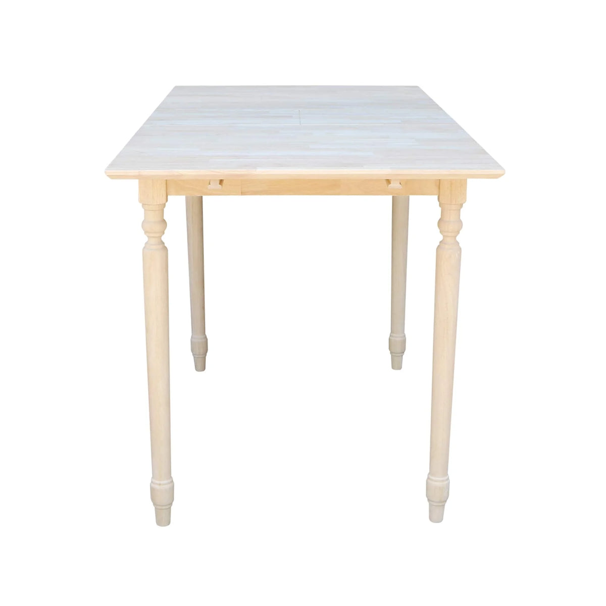 Unfinished Parawood Counter Height Dining Table with Butterfly Extension T8244