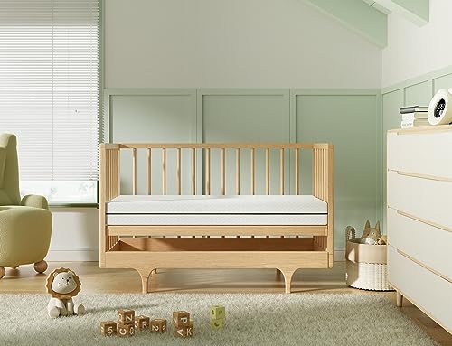 Dual-Sided Gel Memory Foam Crib Mattress with Removable Cover T8454