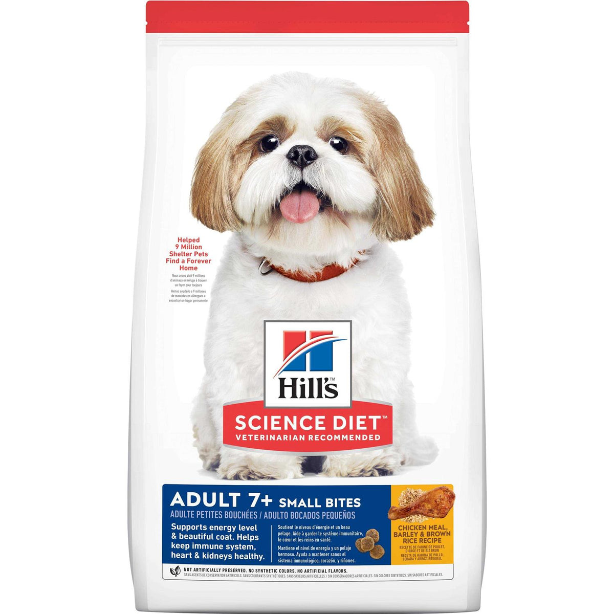 Adult 7+ Small Bites Chicken Meal Dry Dog Food X13649