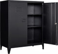 40" Metal Cabinet with Doors and Shelves T2187
