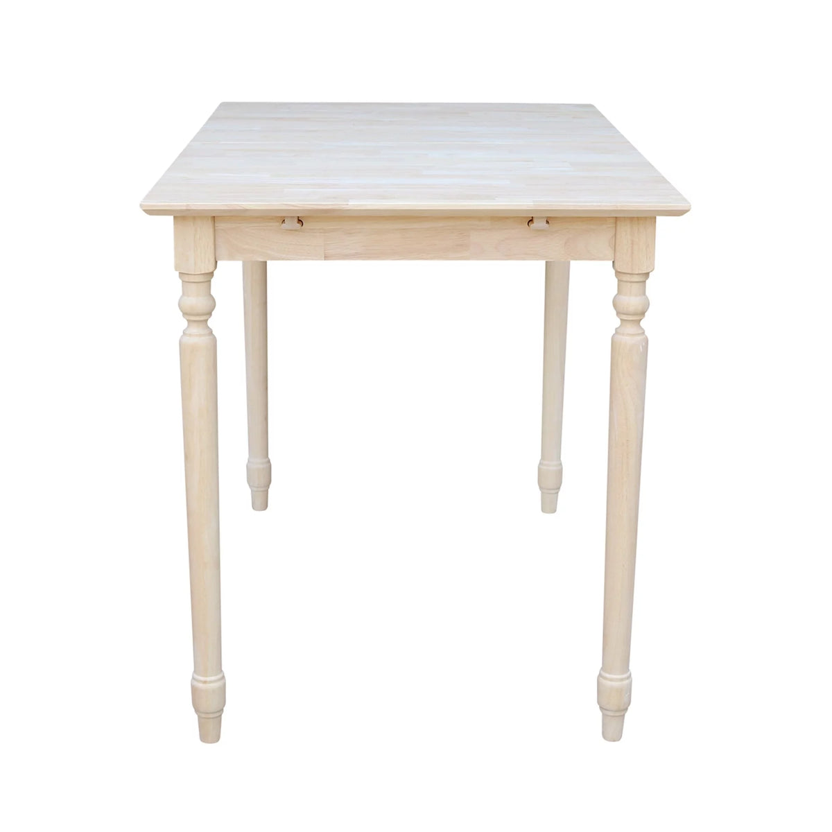 Unfinished Parawood Counter Height Dining Table with Butterfly Extension T8244