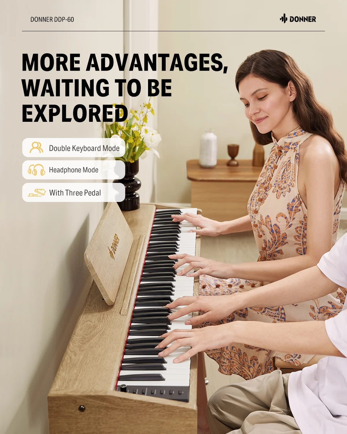 88 Key Digital Piano with Speakers V7649