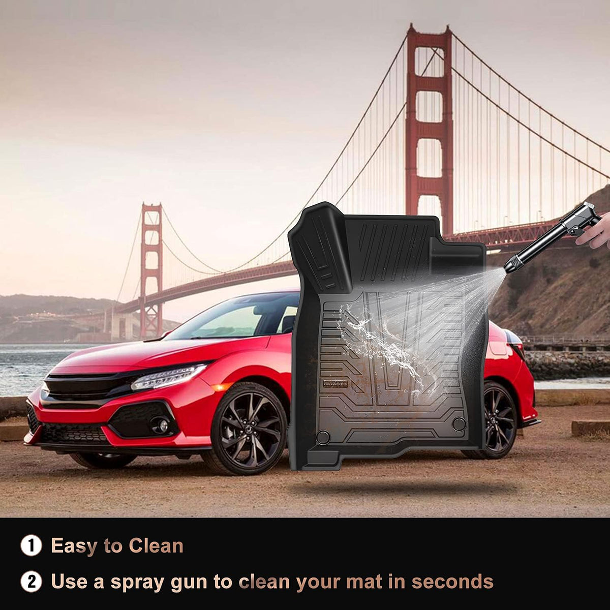 Car Floor Mats for Honda Civic Sedan J528