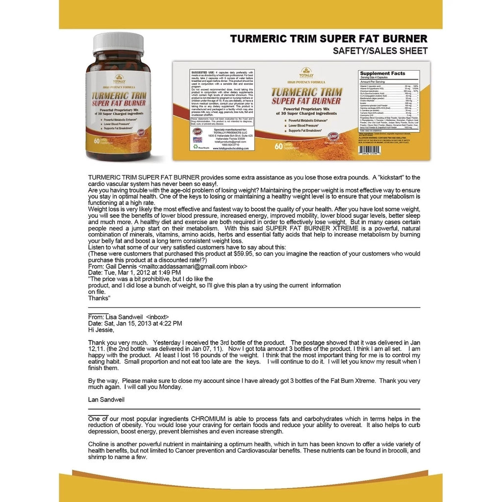 Turmeric Trim and Detox Slim Combo pack E1119
