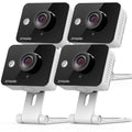 4 Pack 720p HD WiFi Wireless Home Security Camera System Two Way Audio Night T63373
