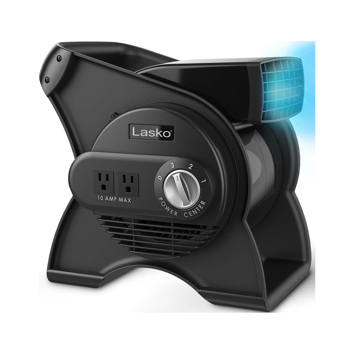 12 Pivoting High Velocity 3-Speed Blower Fan with Outlets, Black T15260