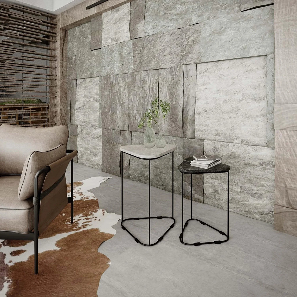 Black 2Pc Nesting Accent Tables M39552