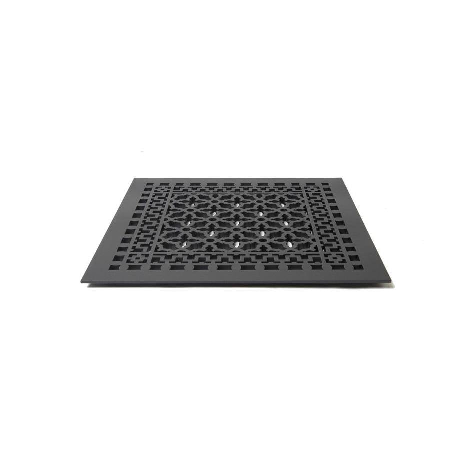 Cast Iron Floor Register in Black I9829