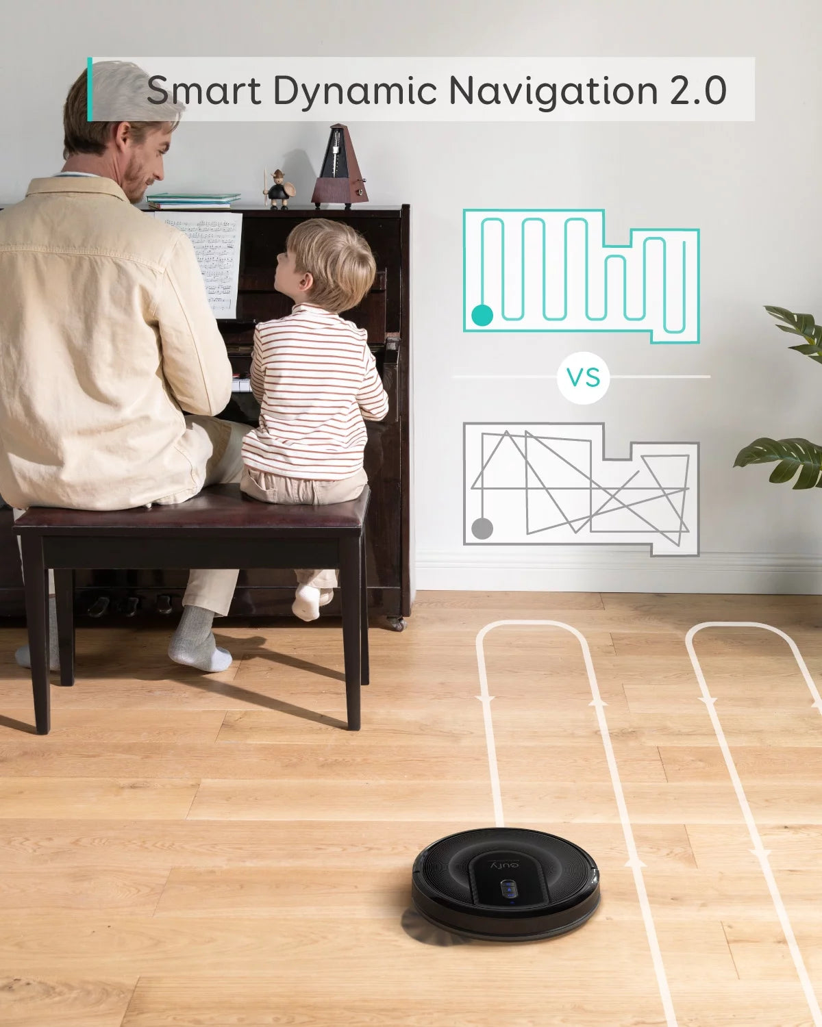 Pre-Owned Robot Vacuum with Home Mapping, 2000Pa Suction F652