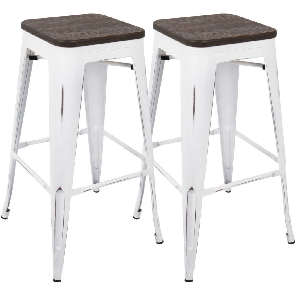 Industrial Barstool Grey/Brown Q301