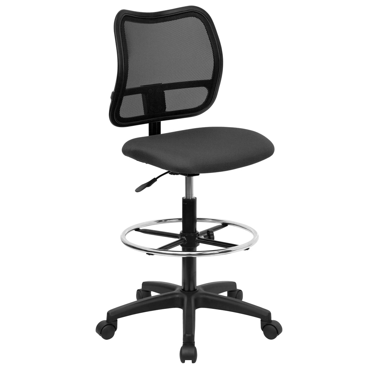 Gray Mesh Drafting Chair R741