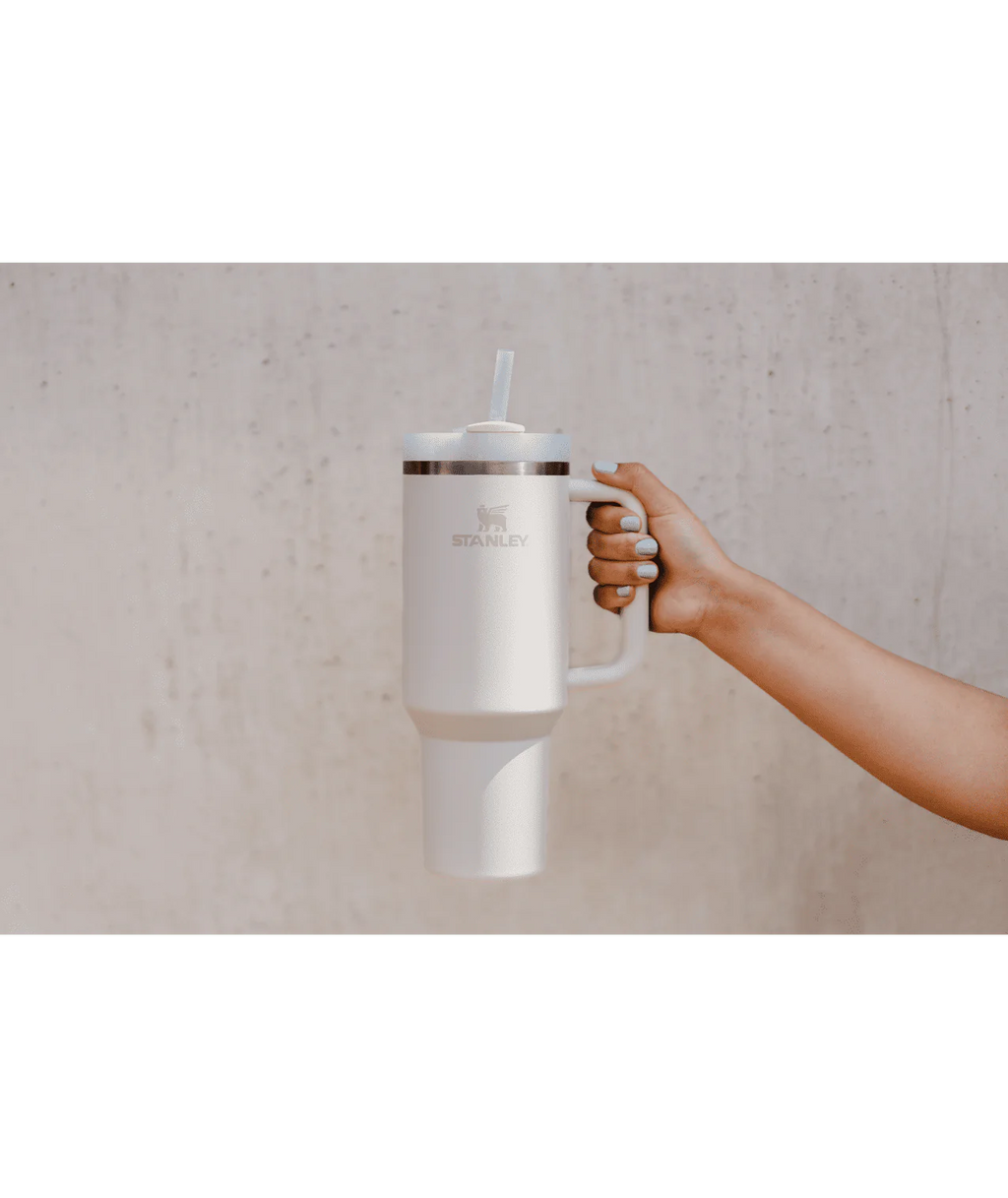 Stainless Steel Vacuum Insulated Tumbler, 40 oz, Cream Q194262