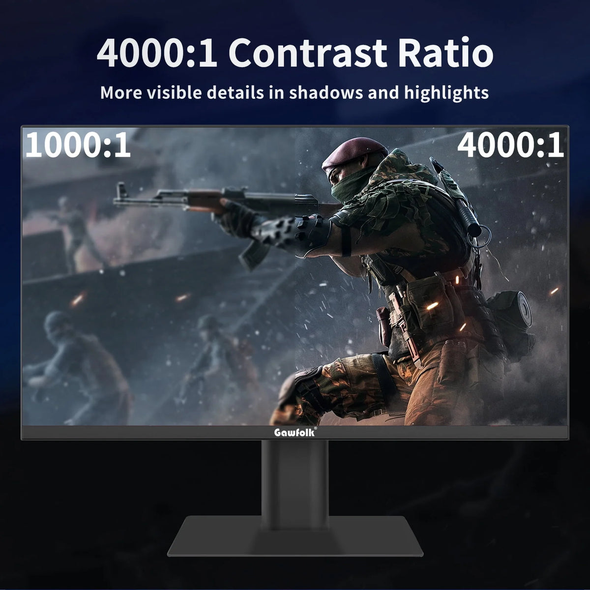 24.5 inch Curved Gaming Monitor 180hz FHD Frameless VA Black A41737