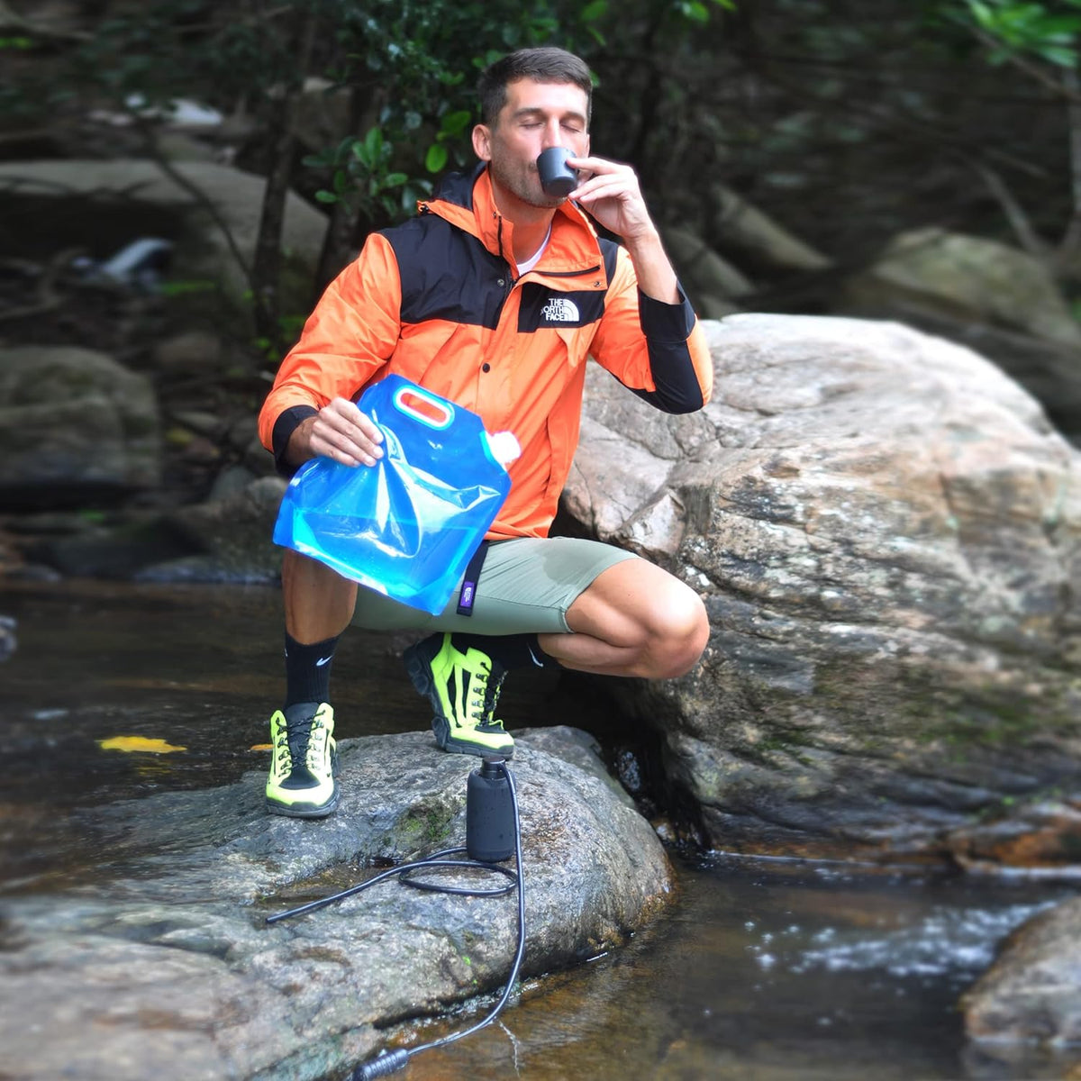 Portable Camping Water Filter with 0.01 Micron 5-Stage Filter I45034