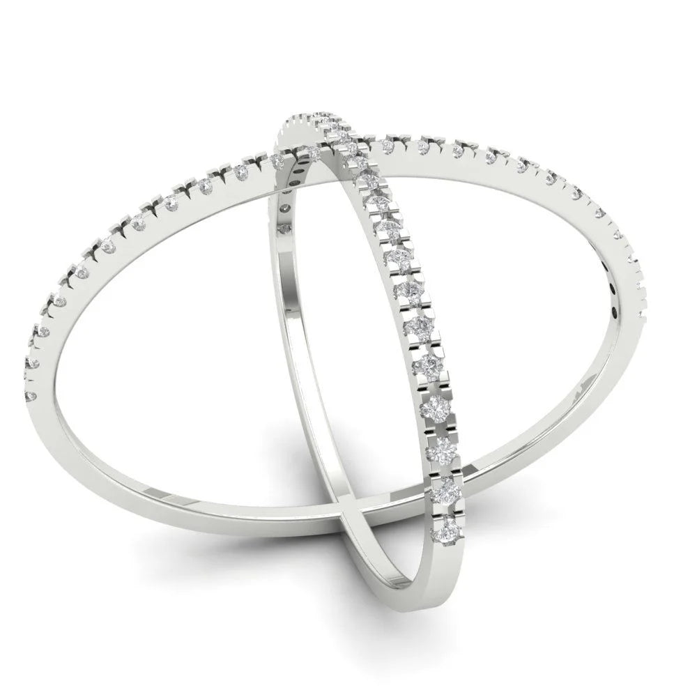 14k White Gold Simulated Diamond Ring size 10.75 K995325