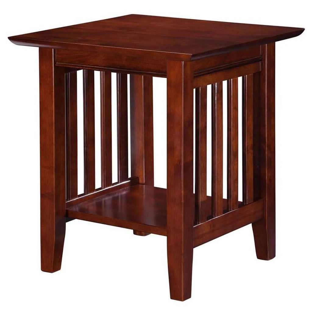 Solid Wood End Table in Walnut F794