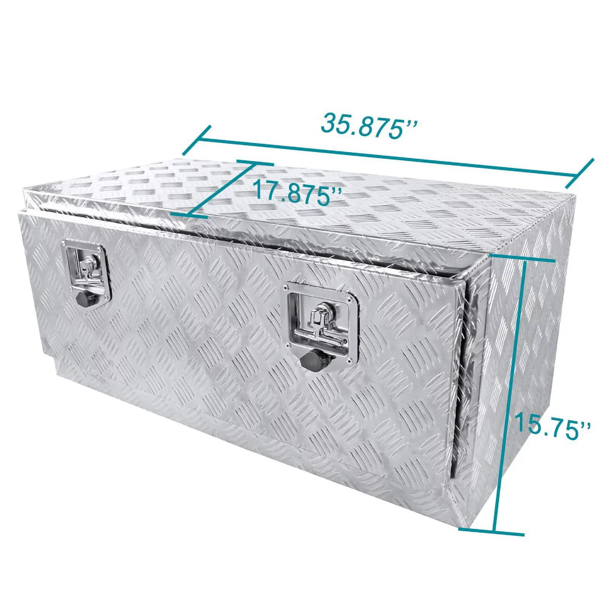 Aluminum Truck Bed Storage Tool Box with Lock D924447