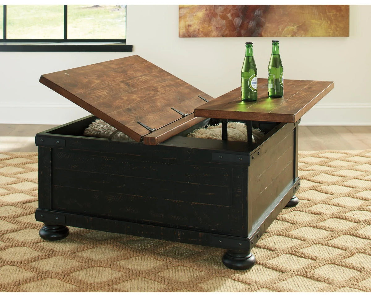 Black/Brown Lift Top Coffee Table G4236