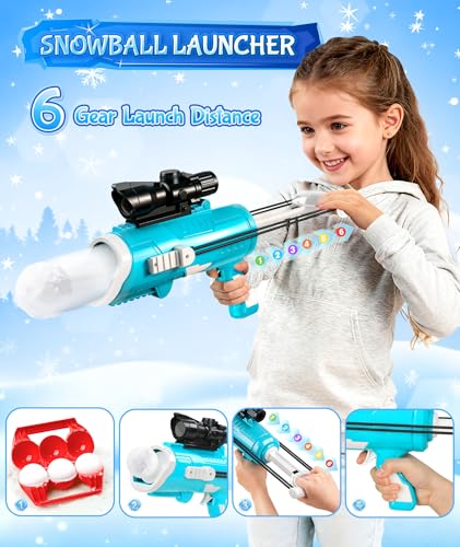 Snowball Maker with Snowball Launcher and Mesh Bag Q614