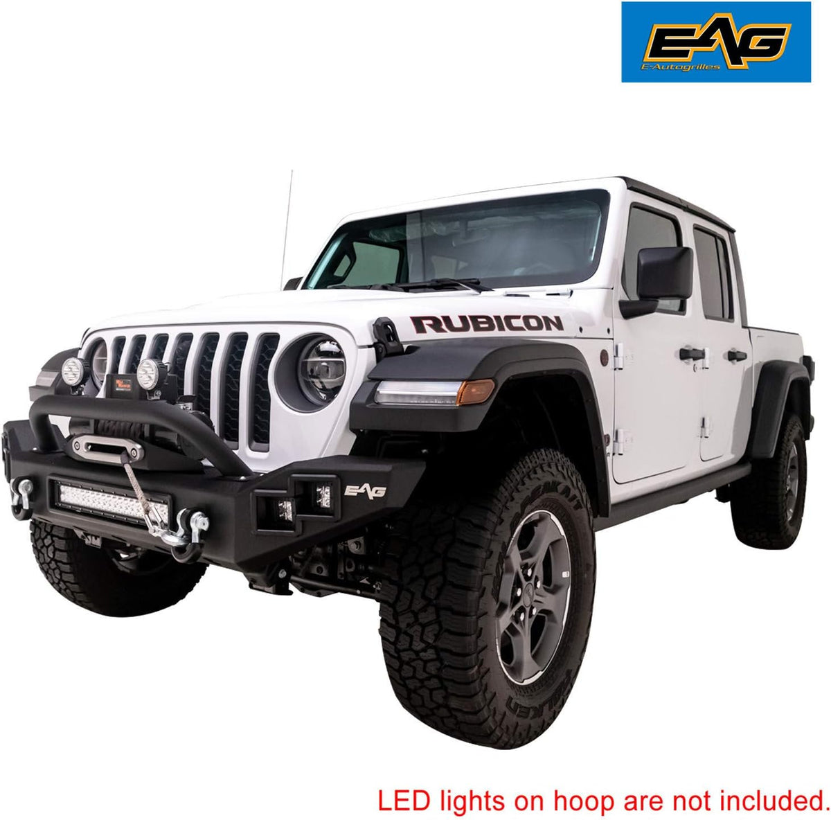 LED Front Bumper with Winch Mount Plate for Gladiator JT L871954