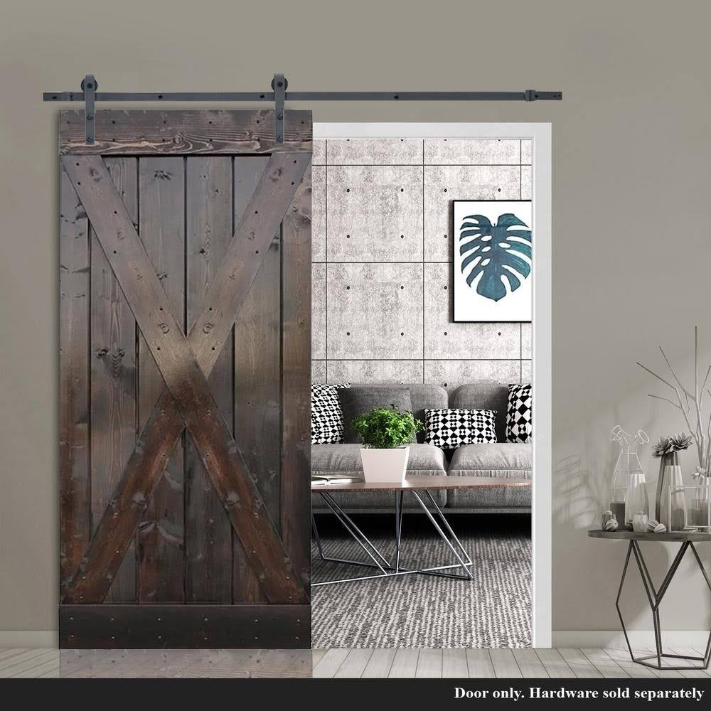 Knotty Pine Solid Wood Interior Barn Door Slab I992