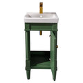 18" Green Sink Vanity X39646
