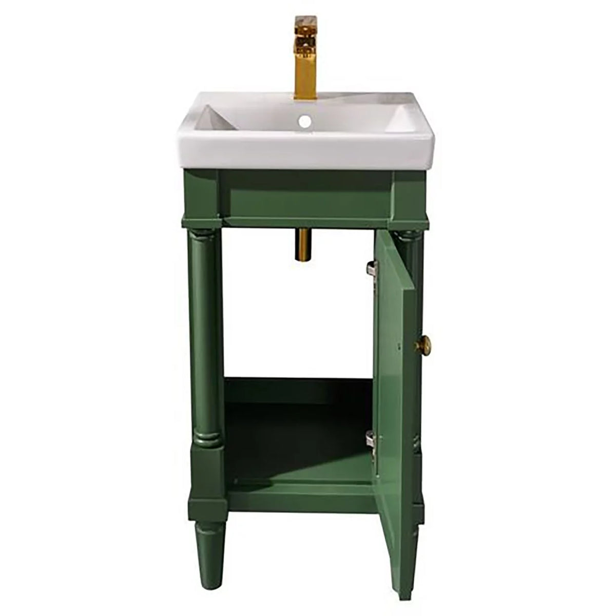 18" Green Sink Vanity X39646