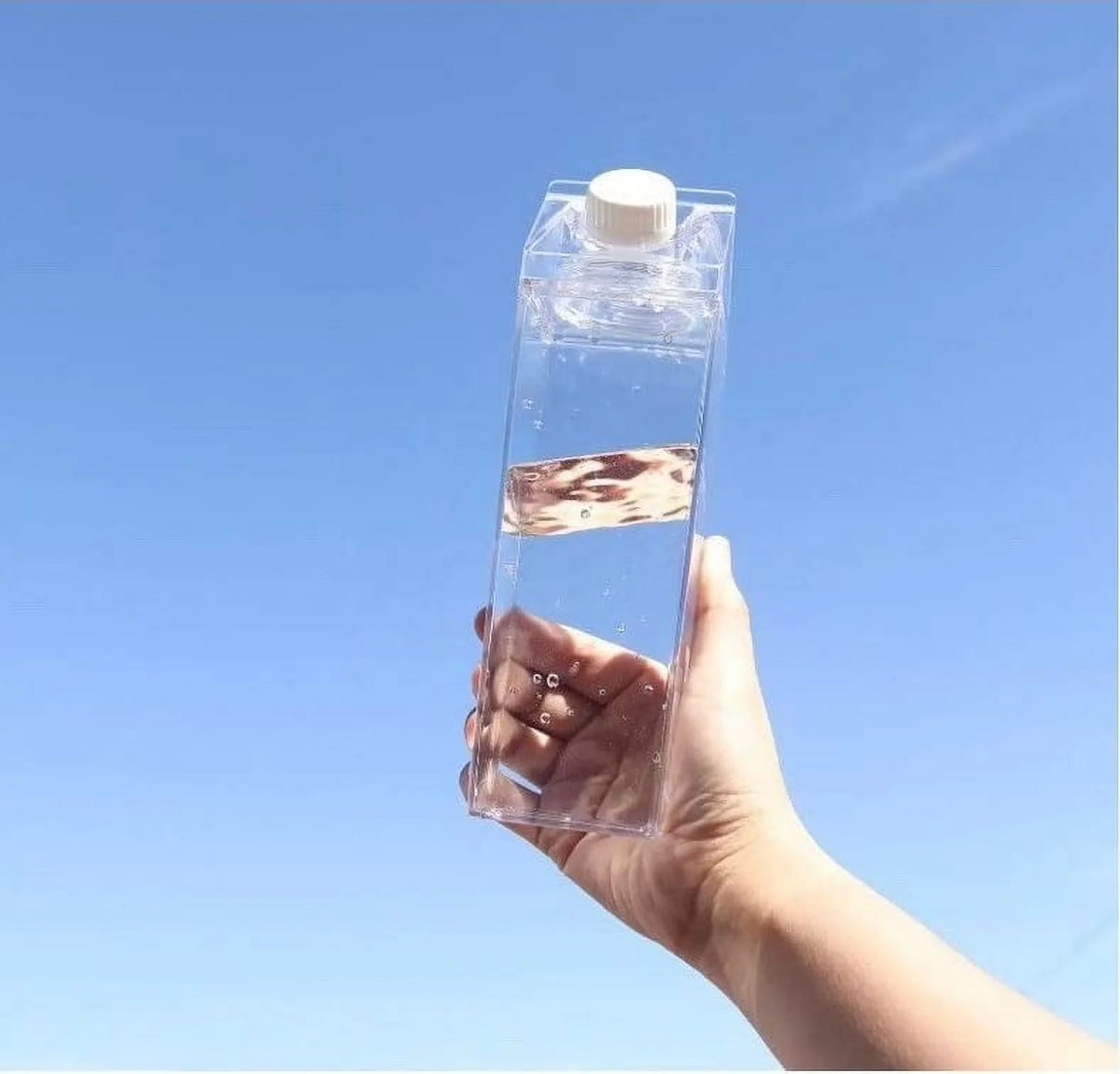 Clear Milk Carton Water Bottle Z98441