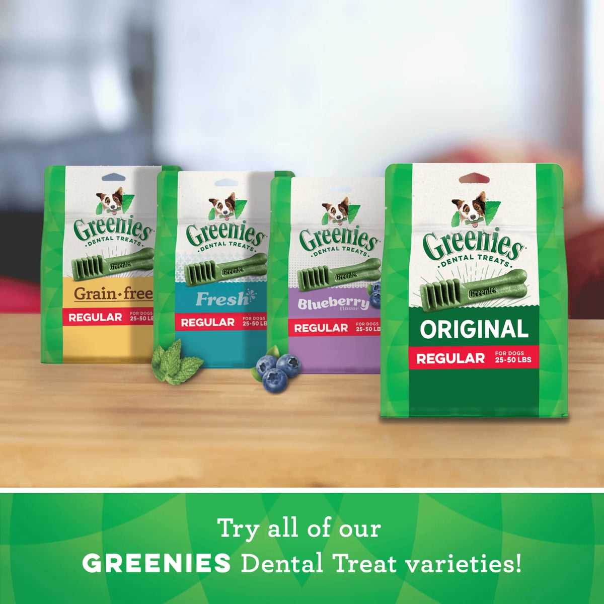 Original Flavor Dental Treats for Dogs 18 oz 4 Pack W9655