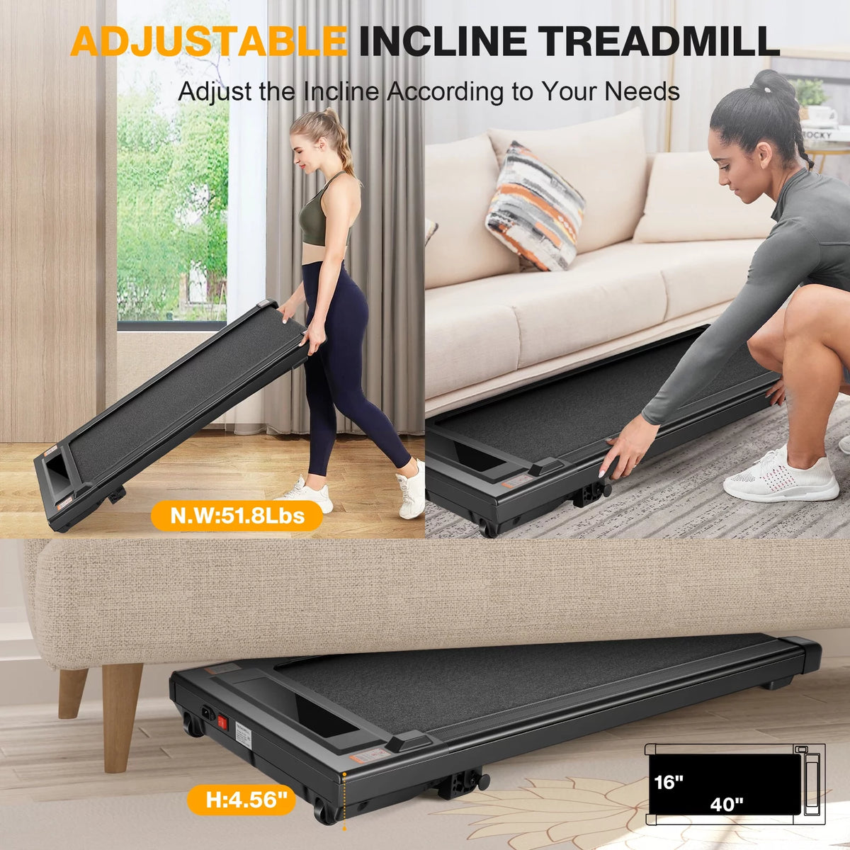 2.5HP Incline Compact Treadmill Z518