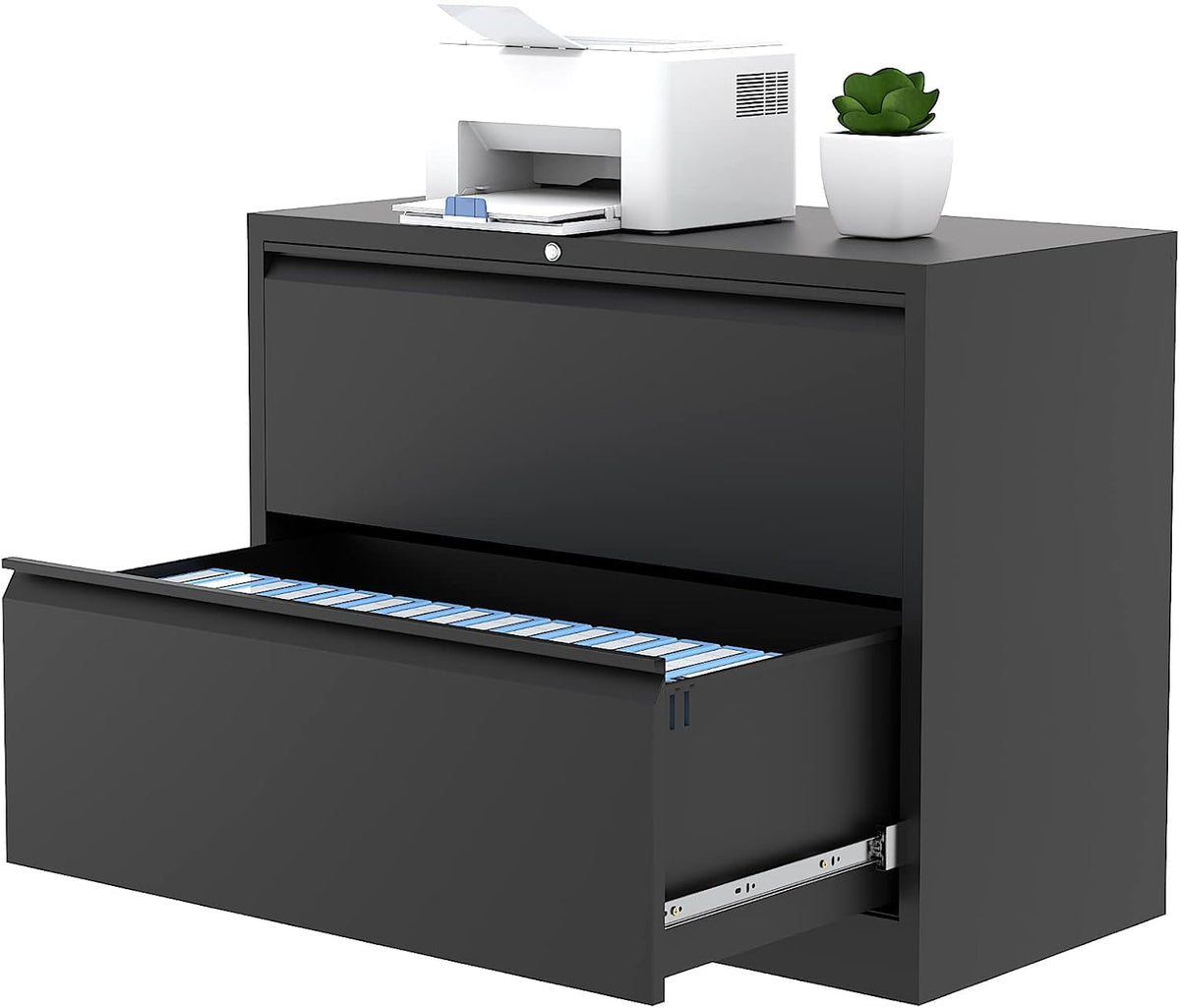 4 Drawer Metal Lateral File Cabinet with Lock W6939