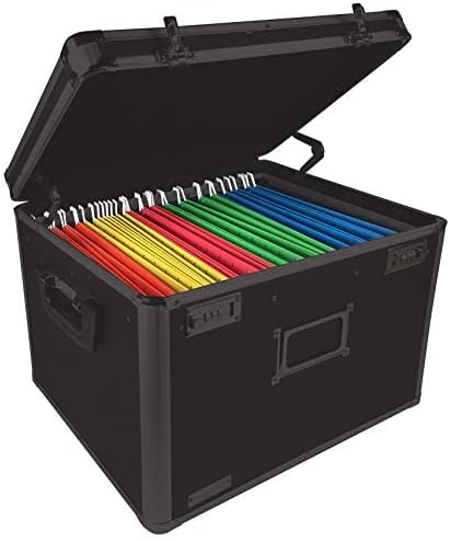 Locking File Storage Chest, Tactical Black, Pack of 2 F561