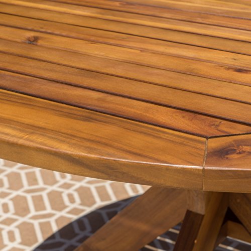 Acacia Wood Round Dining Table A42965