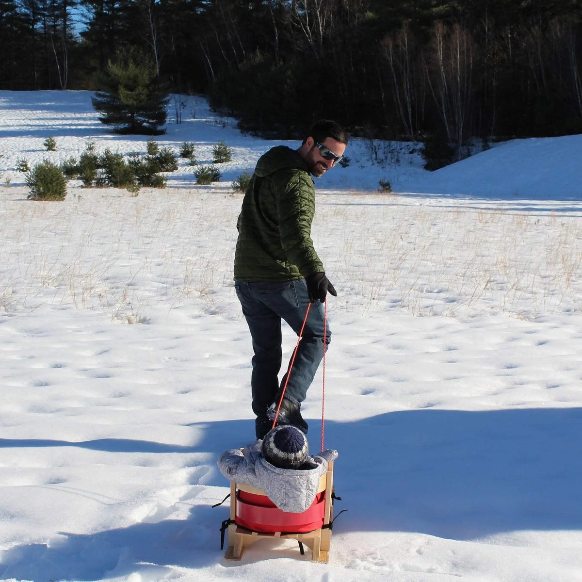 Wood Toddler Sled Z86309