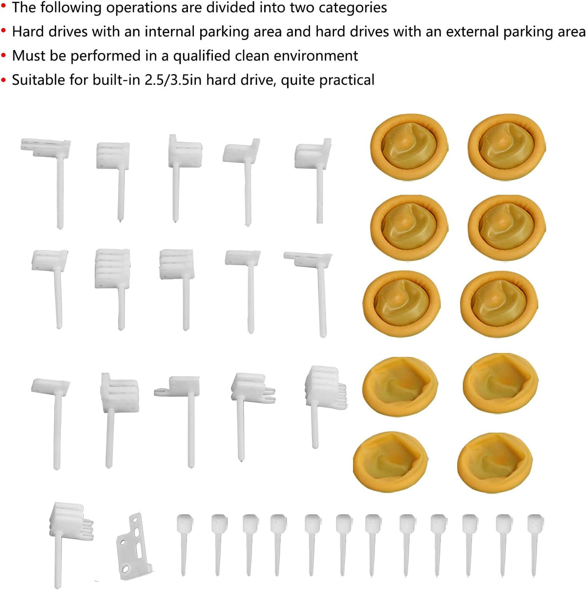 Hard Drive Head Replacement Tool Kit 2.5/3.5in Pack of 2 T877