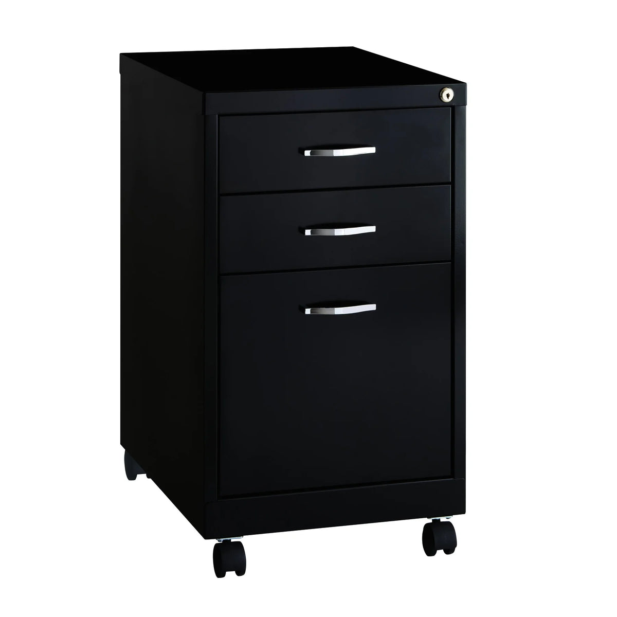 Black 3-Drawer Mobile File Cabinet Y9693